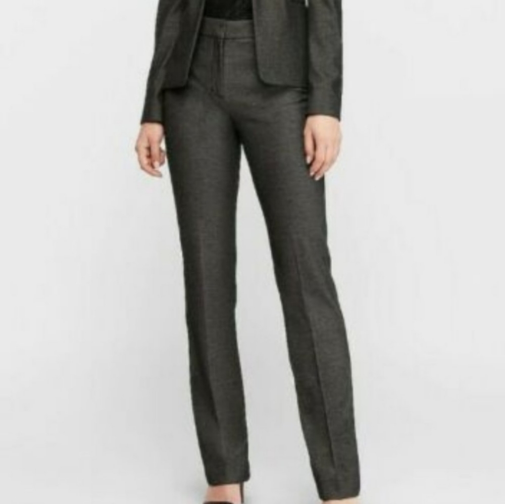 Express Columnist Barely Boot Gray Pants Office W… - image 2